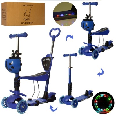 Детский самокат iTrike JR 3-077 Deep Blue Детский самокат iTrike JR 3-077 Deep Blue