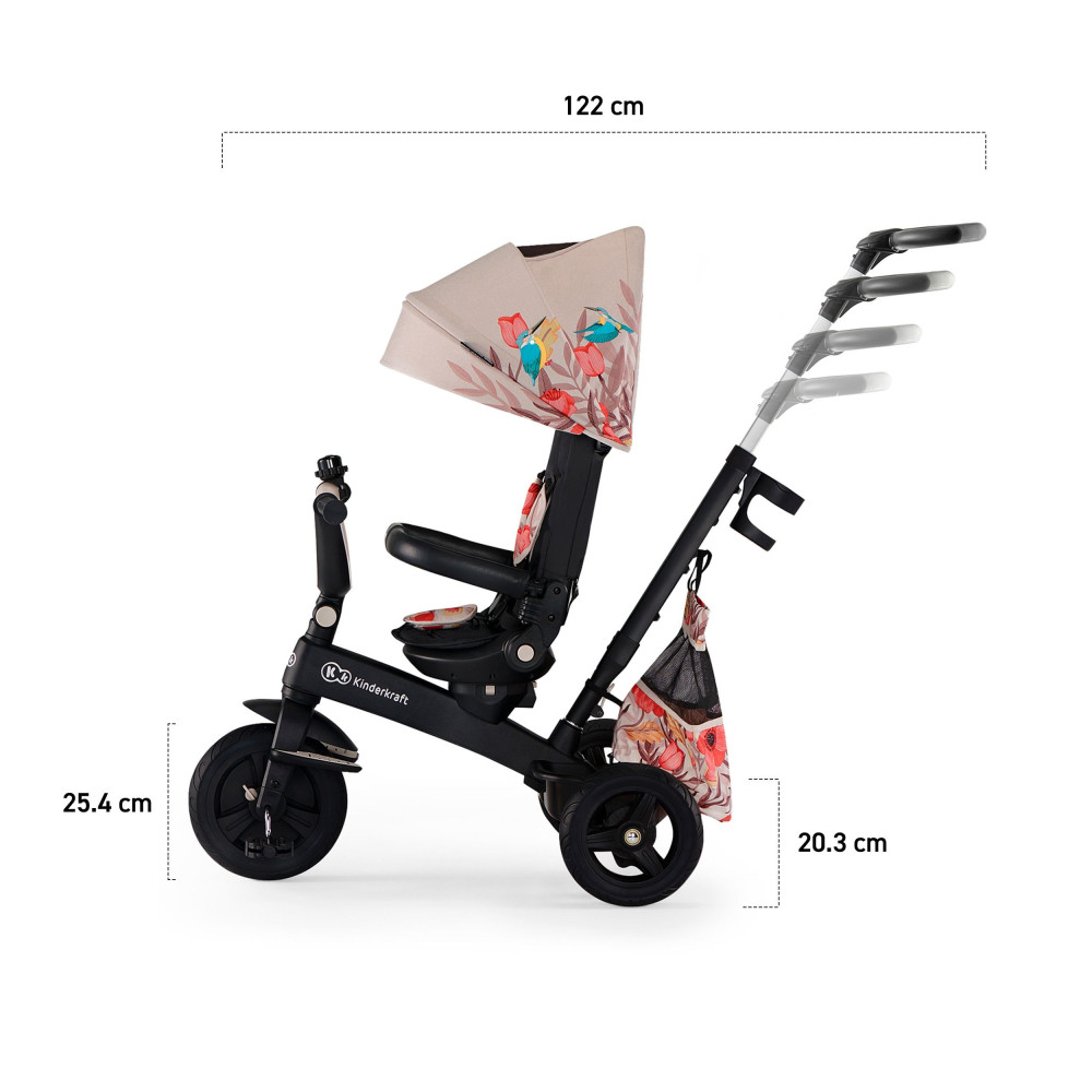 Kinderkraft Easytwist - трехколесный модульный велосипед c возможностью реверсивного хода (от 9 месяцев до 5 лет) • Bird (KKRETWIBRD0000)