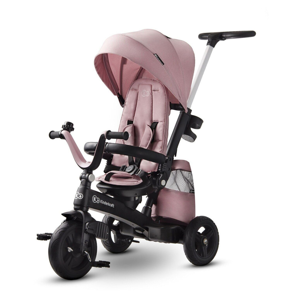 Kinderkraft Easytwist - триколісний модульний велосипед з можливістю реверсивного ходу (від 9 місяців до 5 років) • Pink (KKRETWIPNK0000)