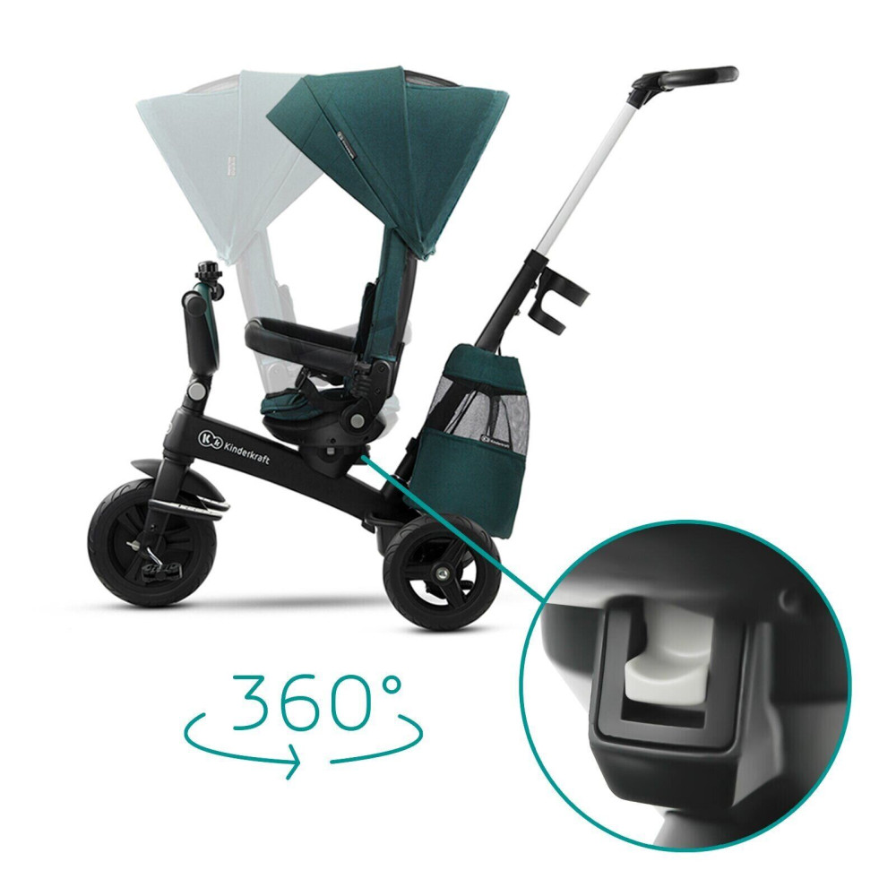 Kinderkraft Easytwist - триколісний модульний велосипед з можливістю реверсивного ходу (від 9 місяців до 5 років) • Green (KKRETWIGRE0000) Kinderkraft Easytwist - триколісний модульний велосипед з можливістю реверсивного ходу (від 9 місяців до 5 років) • Green (KKRETWIGRE0000)