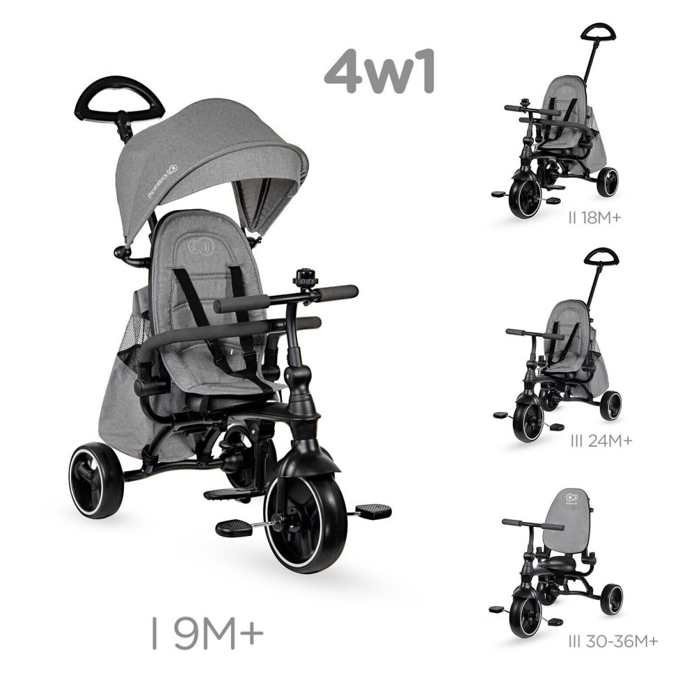Триколісний велосипед Kinderkraft Jazz Grey (KKRJAZZGRY0000) Триколісний велосипед Kinderkraft Jazz Grey (KKRJAZZGRY0000)