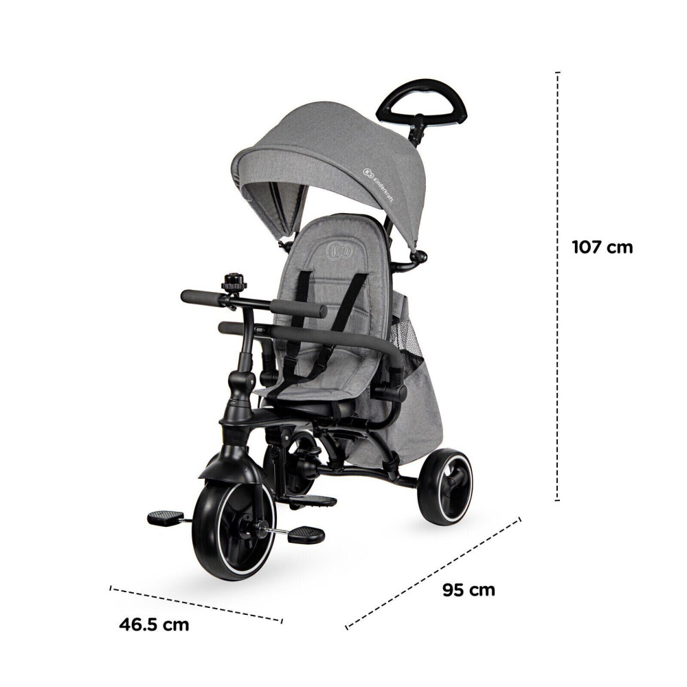 Триколісний велосипед Kinderkraft Jazz Grey (KKRJAZZGRY0000) Триколісний велосипед Kinderkraft Jazz Grey (KKRJAZZGRY0000)