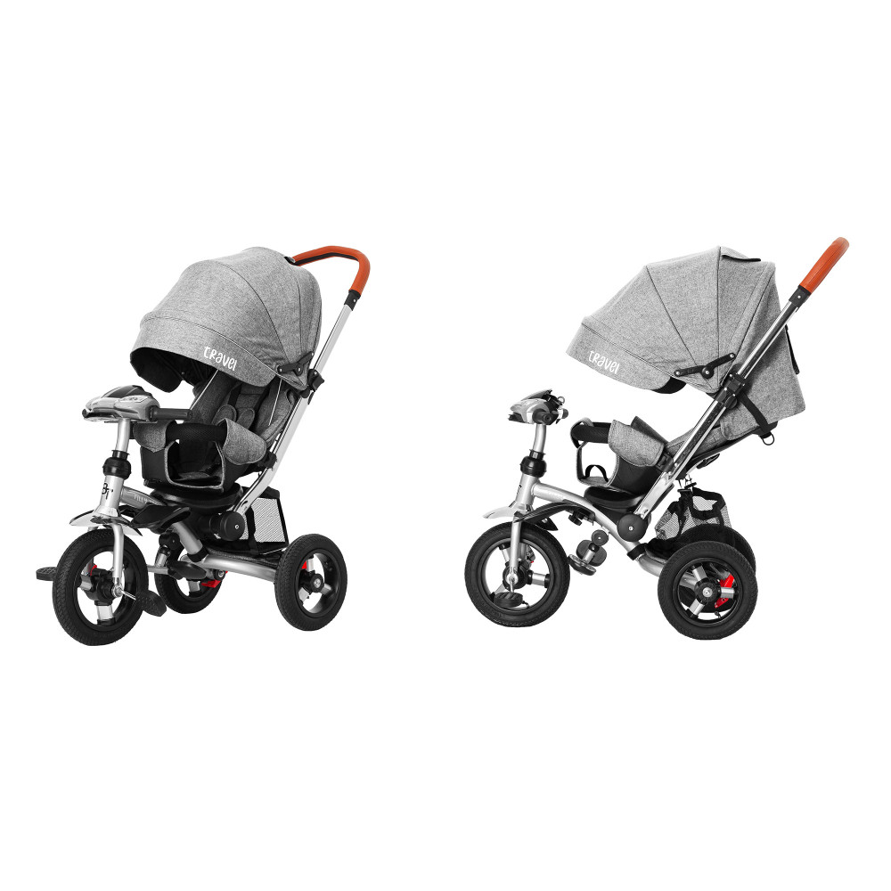 Велосипед триколісний Tilly Travel T-387/1 Grey