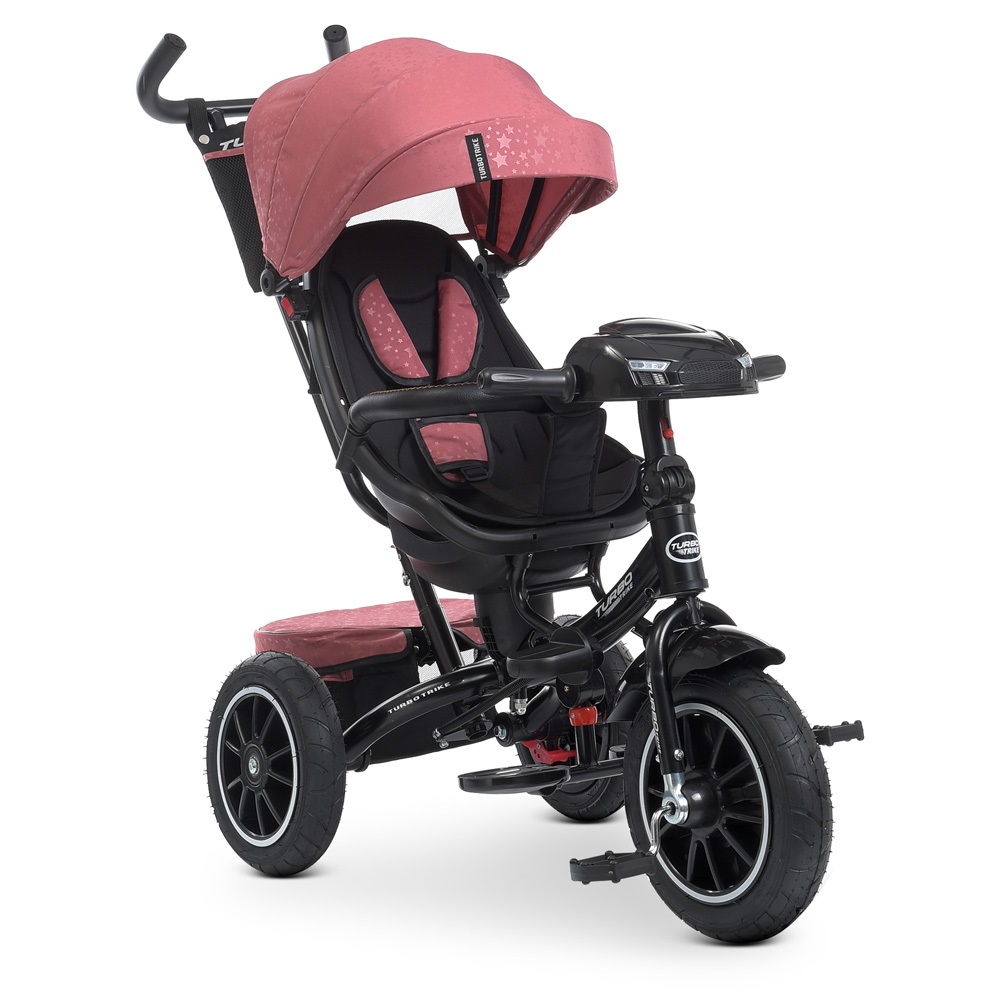 Велосипед триколісний Turbo Trike М 5448HANS-6ST рожевий із зірками