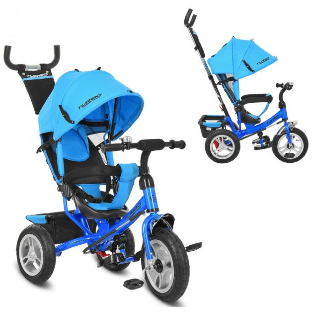 Велосипед трехколесный Turbo Trike M 3113-5A голубой (Турбо Трайк)