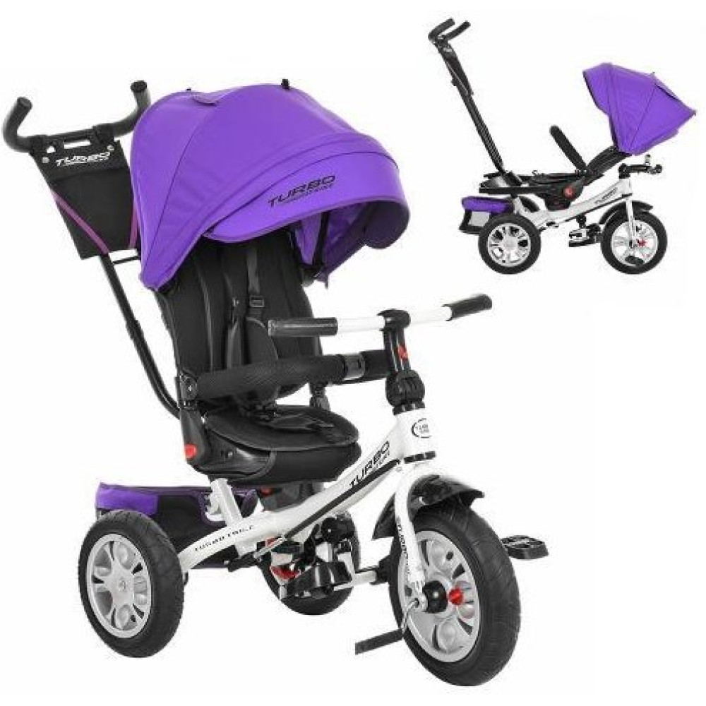 Велосипед трехколесный Turbo Trike M 3646A-8 темно-фиолетовый (Турбо Трайк)