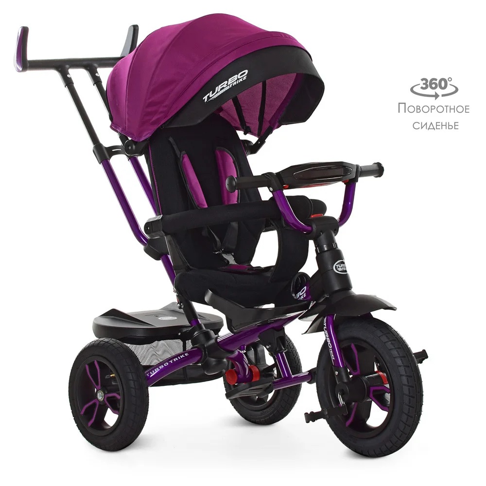 Велосипед триколісний Turbo Trike M 4058-8 фуксія (Турбо Трайк)