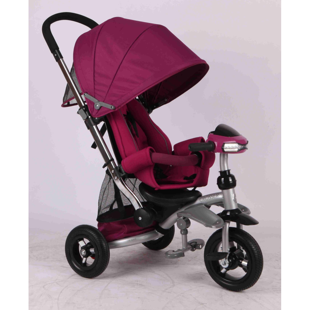 Велосипед триколісний Crosser Eco T-350 Air Burgundy (Кроссер Еко)