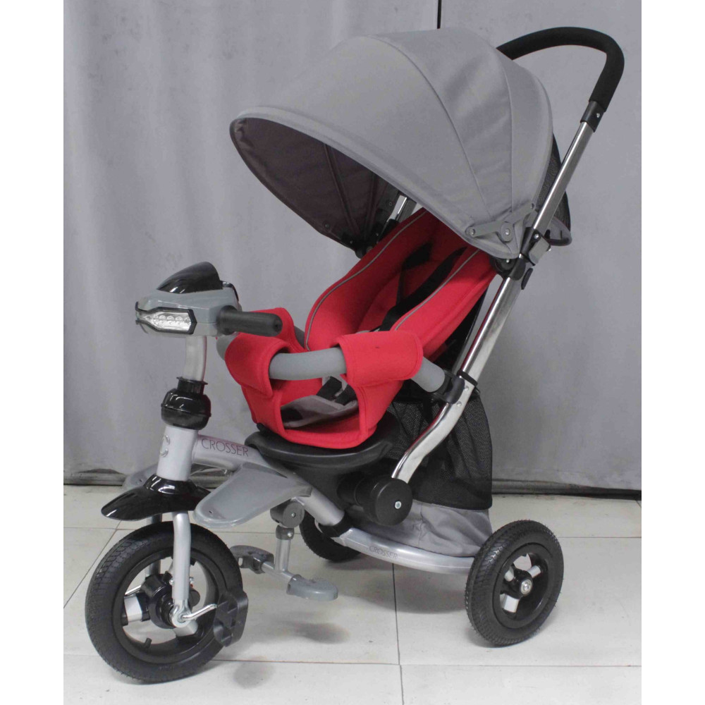 Велосипед трехколесный Crosser Eco T-350 Air Red-Grey (Кроссер Эко)