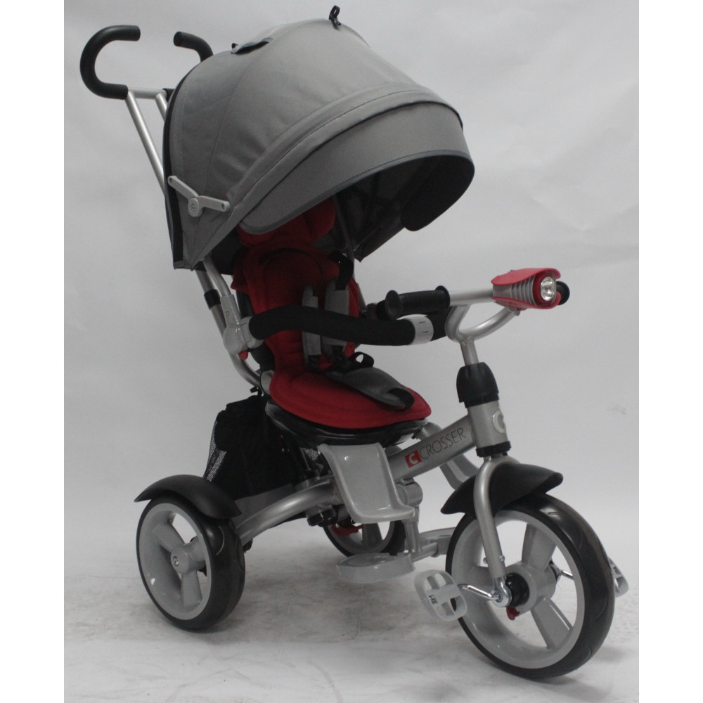 Велосипед трехколесный Crosser T-503 Eva Grey-Red (Кроссер)