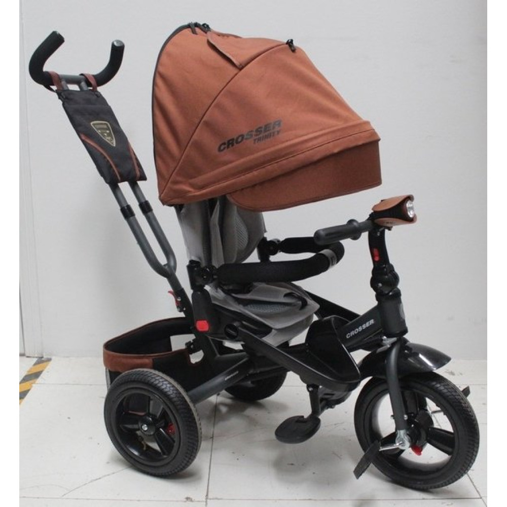 Велосипед триколісний Crosser Trinity T-400 Air Brown (Кроссер Трініті)