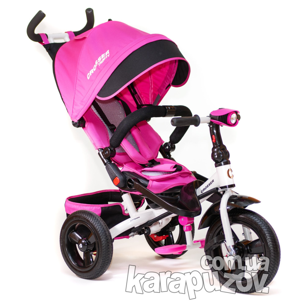 Велосипед трехколесный Crosser Trinity T-400 Air Pink (Кроссер Тринити)