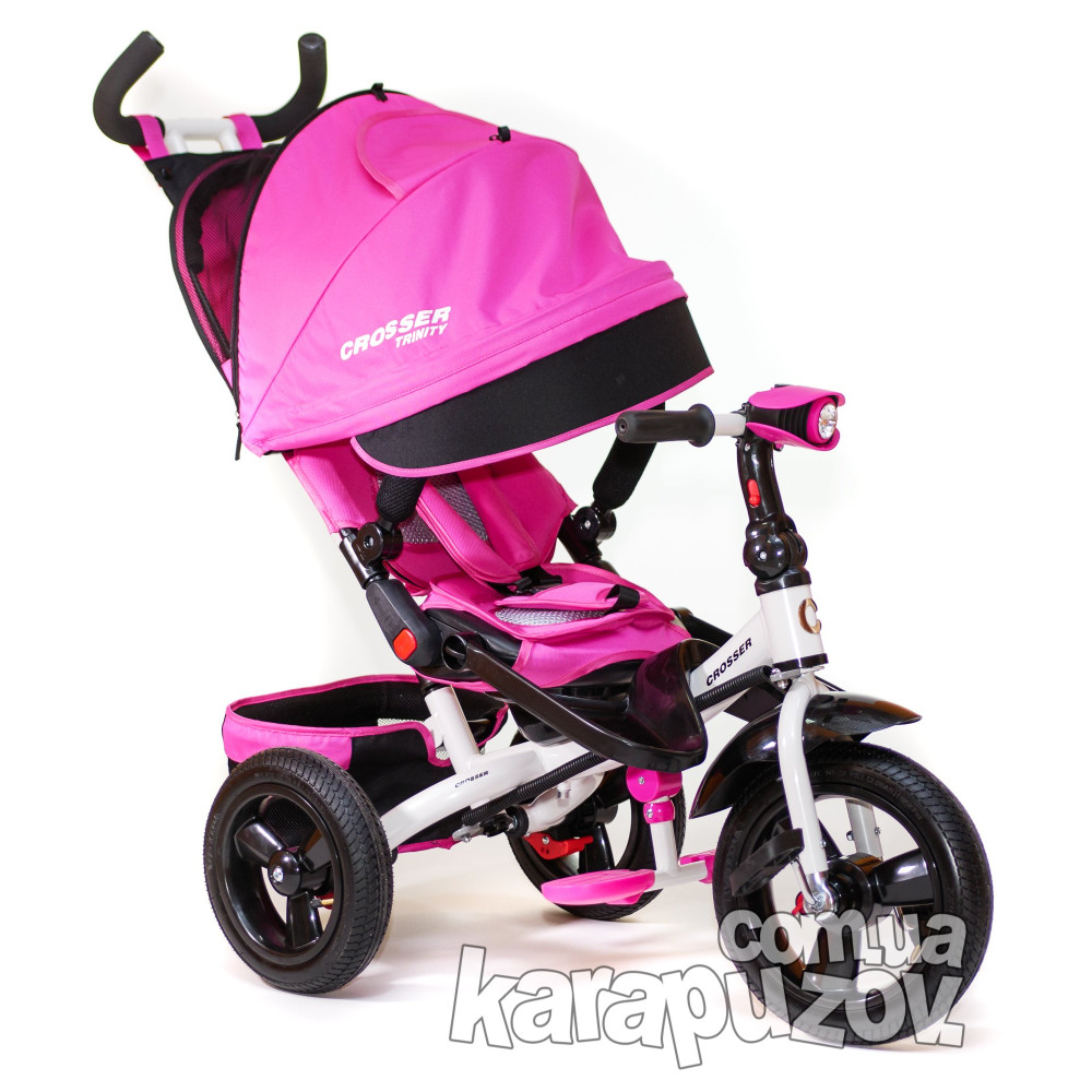 Велосипед трехколесный Crosser Trinity T-400 Air Pink (Кроссер Тринити)
