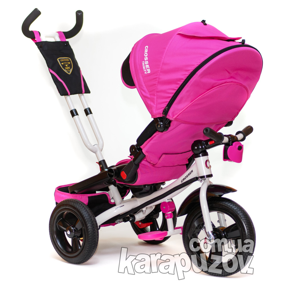 Велосипед трехколесный Crosser Trinity T-400 Air Pink (Кроссер Тринити)