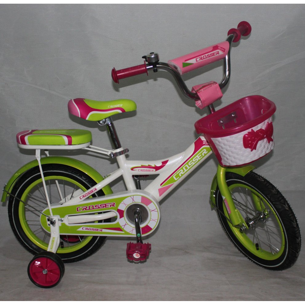 Велосипед двухколесный Crosser-6 Rider 14 д. Салатовый (Кроссер-6 Райдер)