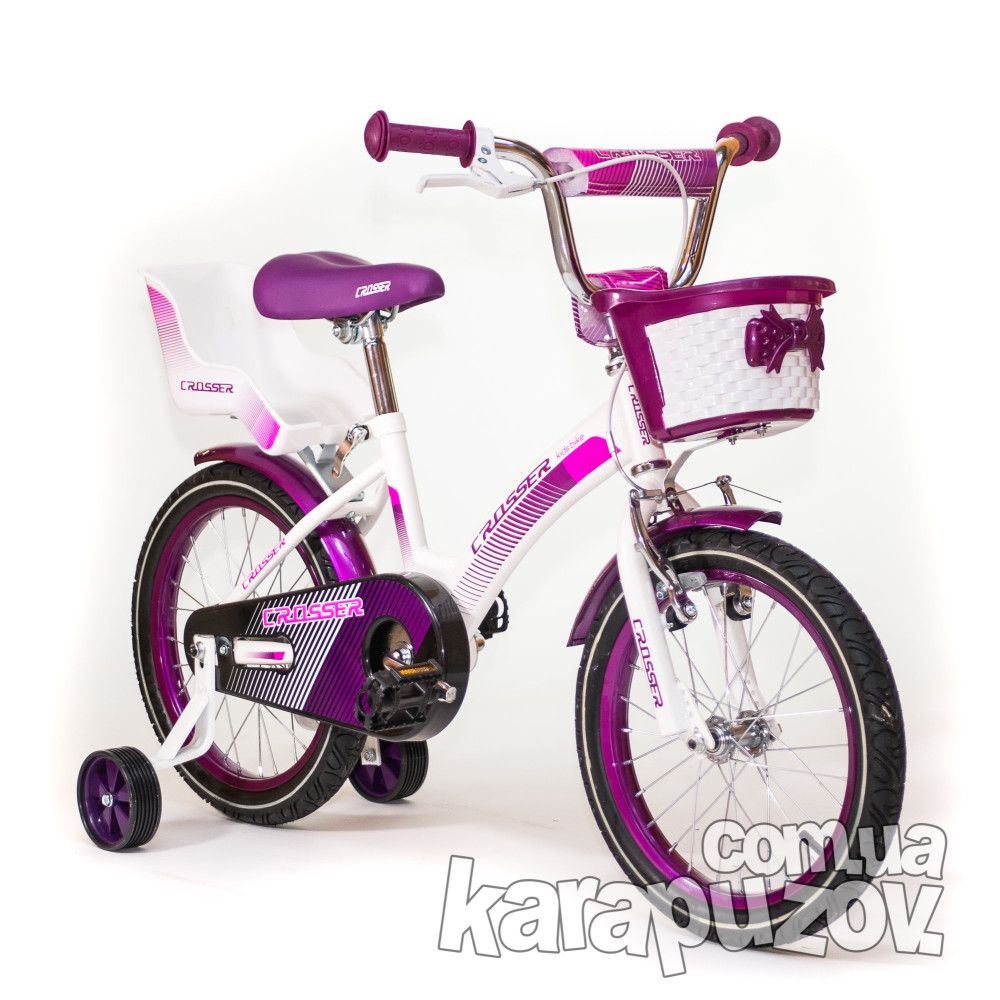 Велосипед двухколесный Kids Bike Crosser-3 16 д. Purple (Кидс Байк Кроссер-3)