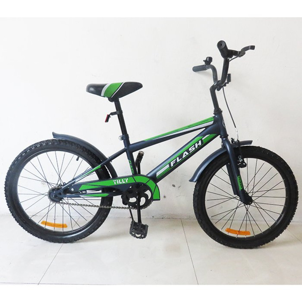 Велосипед двухколёсный Tilly Flash 20 д. T-22045 Green