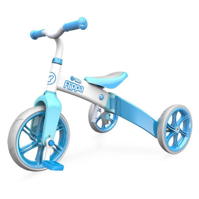 Беговел 2 в 1 Yvolution Velo Flippa голубой (100612)