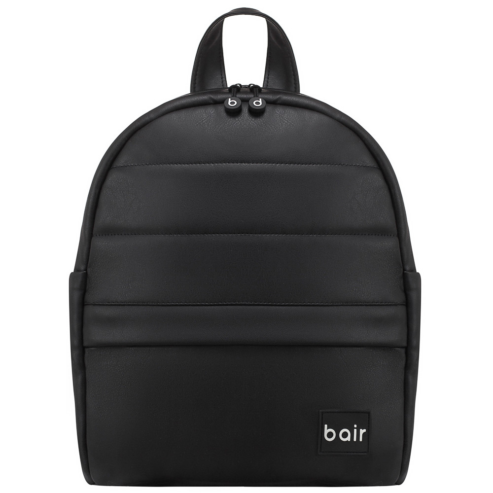 Коляска 2 в 1 Bair Kiwi кожа 100% BK-15 черный
