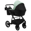 Коляска 2 в 1 Bair Kiwi кожа 100% BK-8/15 мятный - черный