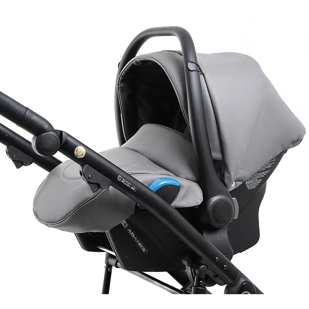 Автокресло Adamex Kite кожа 100% SA-4 темно-серый (625980)