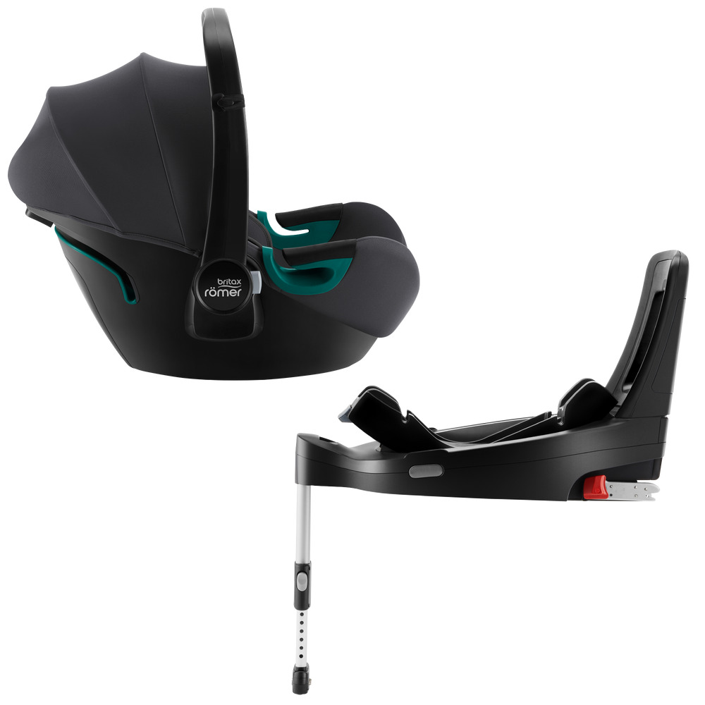 Автокрісло Britax-Romer Baby-Safe3 i-Size Midnight Grey з платформою Flex Base iSense