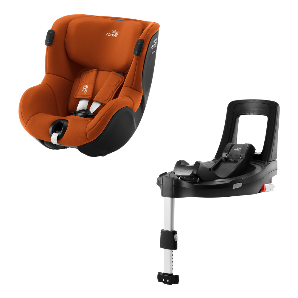 Автокрісло Britax-Romer Dualfix iSense Golden Cognac з платформою Flex Base iSense