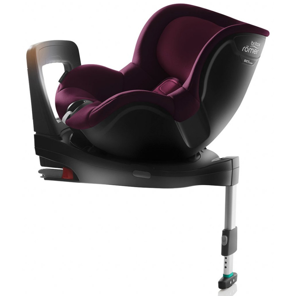 Автокрісло Britax-Romer Dualfix I-Size Burgundy Red з вкладишем для новонародженого