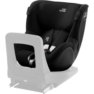 Britax Romer Dualfix iSense - детское автокресло (от 3 месяцев до 4 лет / 61 - 105 см), с функцией поворота на 360 градусов, для использования автокресла необходима совместимая база ISOFIX • Space Black