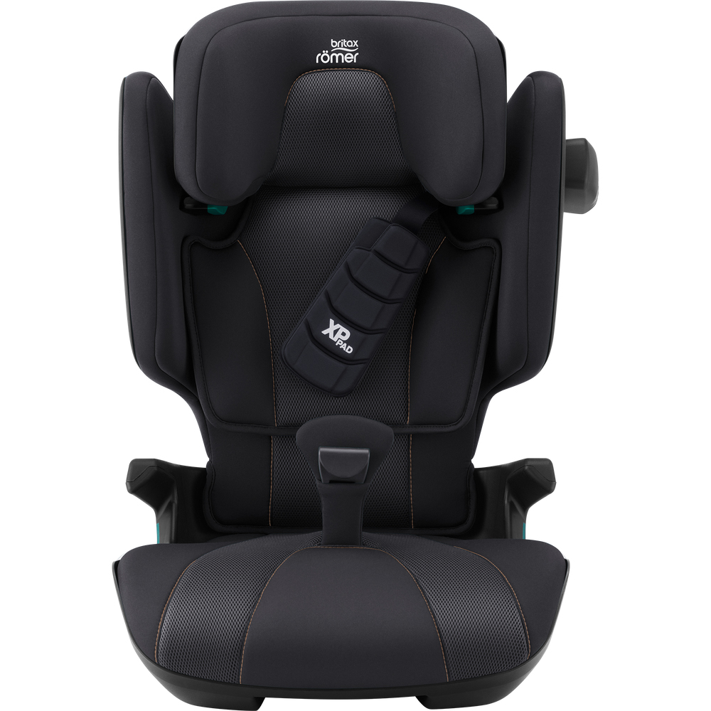 Britax Romer Kidfix i-Size - автокресло для детей (от 3.5 до 12 лет / 100 - 150 см), накладка на ремень, дополнительная боковая защита, система SecureGuard • Fossil Grey