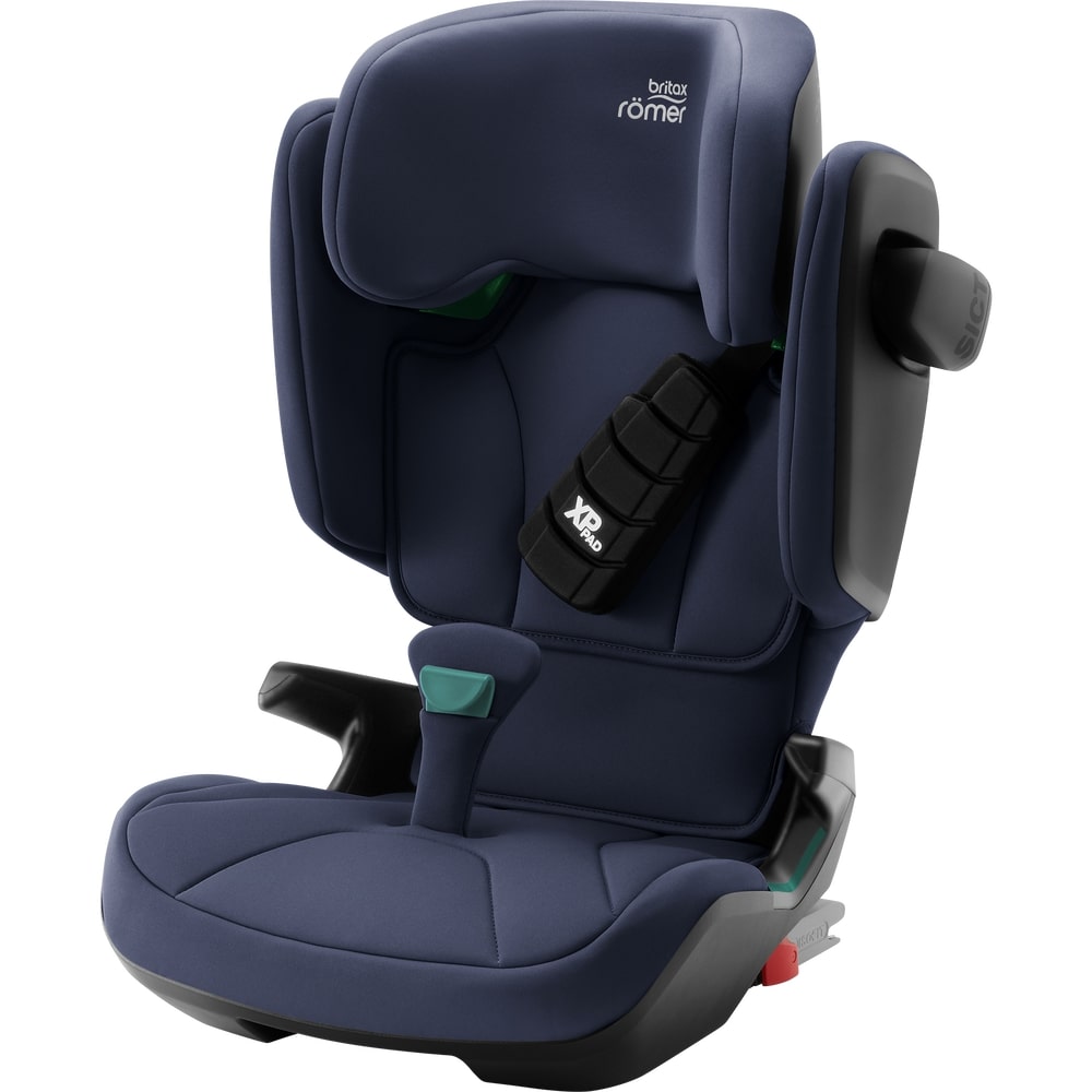 Britax Romer Kidfix i-Size - автокрісло для дітей (від 3.5 до 12 років / 100 - 150 см), накладка на ремінь, додатковий бічний захист, система SecureGuard • Moonlight Blue