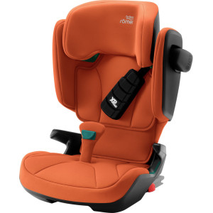 Britax Romer Kidfix i-Size - автокресло для детей (от 3.5 до 12 лет / 100 - 150 см), накладка на ремень, дополнительная боковая защита, система SecureGuard • Golden Cognac