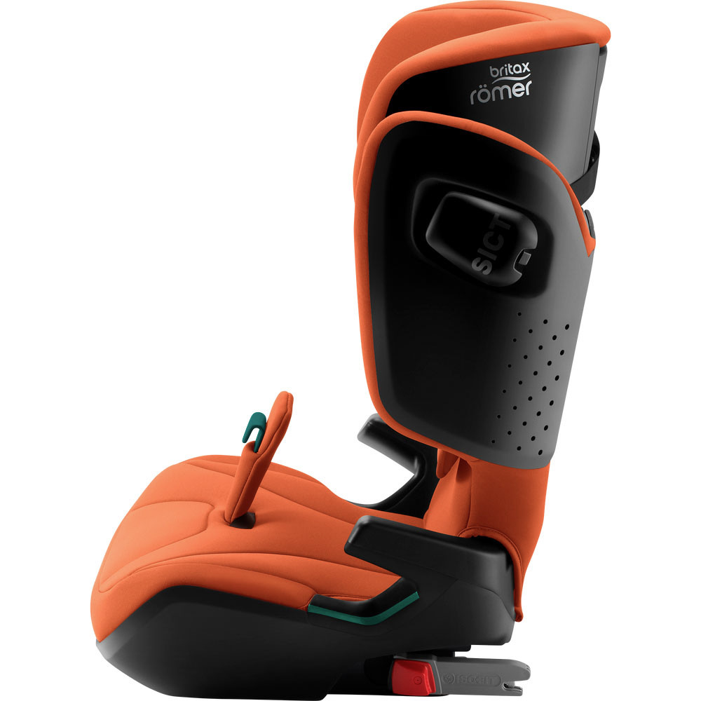 Britax Romer Kidfix i-Size - автокрісло для дітей (від 3.5 до 12 років / 100 - 150 см), накладка на ремінь, додатковий бічний захист, система SecureGuard • Golden Cognac