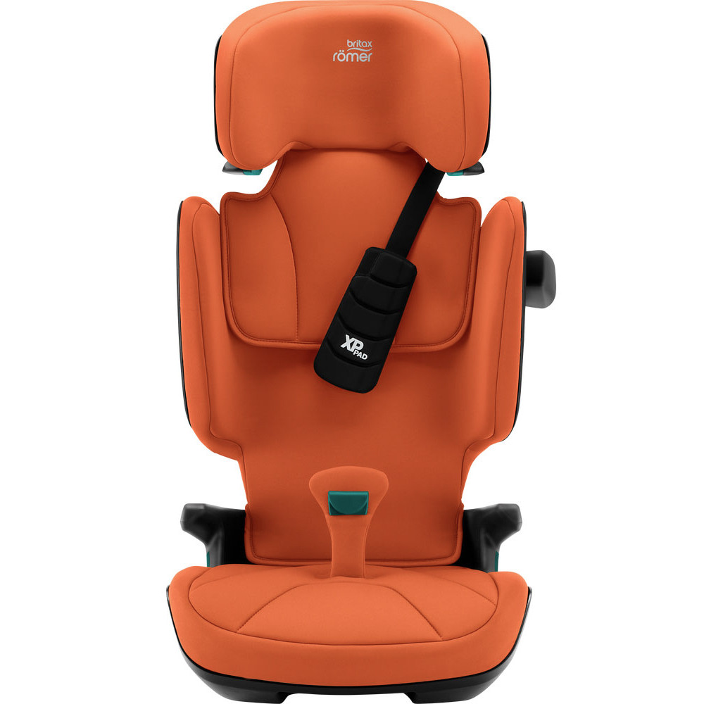 Britax Romer Kidfix i-Size - автокрісло для дітей (від 3.5 до 12 років / 100 - 150 см), накладка на ремінь, додатковий бічний захист, система SecureGuard • Golden Cognac