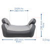 Автокрісло бустер Capsula JR4X Grey