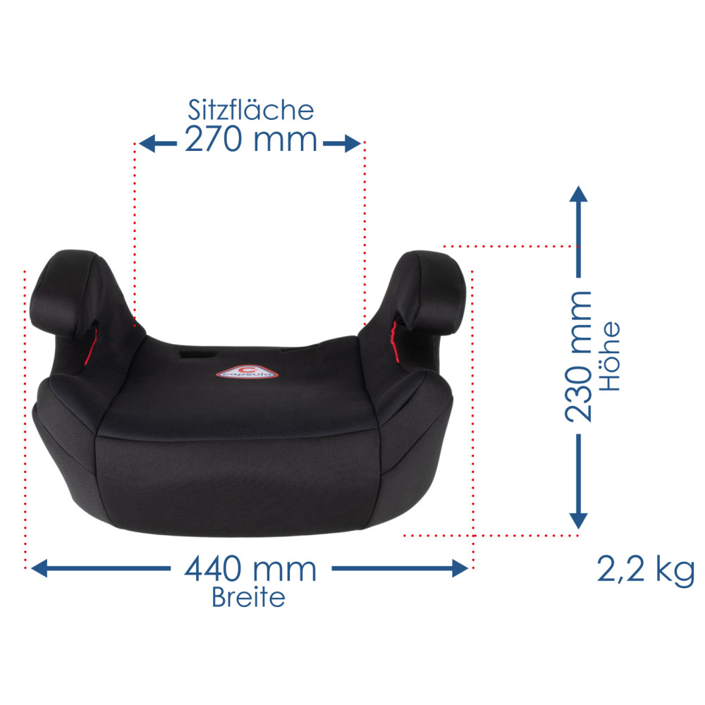 Автокрісло бустер Capsula JR5 Black