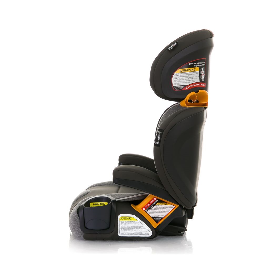 Chicco KidFit - дитяче автокрісло, автокрісло-бустер, бічний захист (від 4 до 12 років / 97-145 см) • Чорно-сірий (79014.57.07)