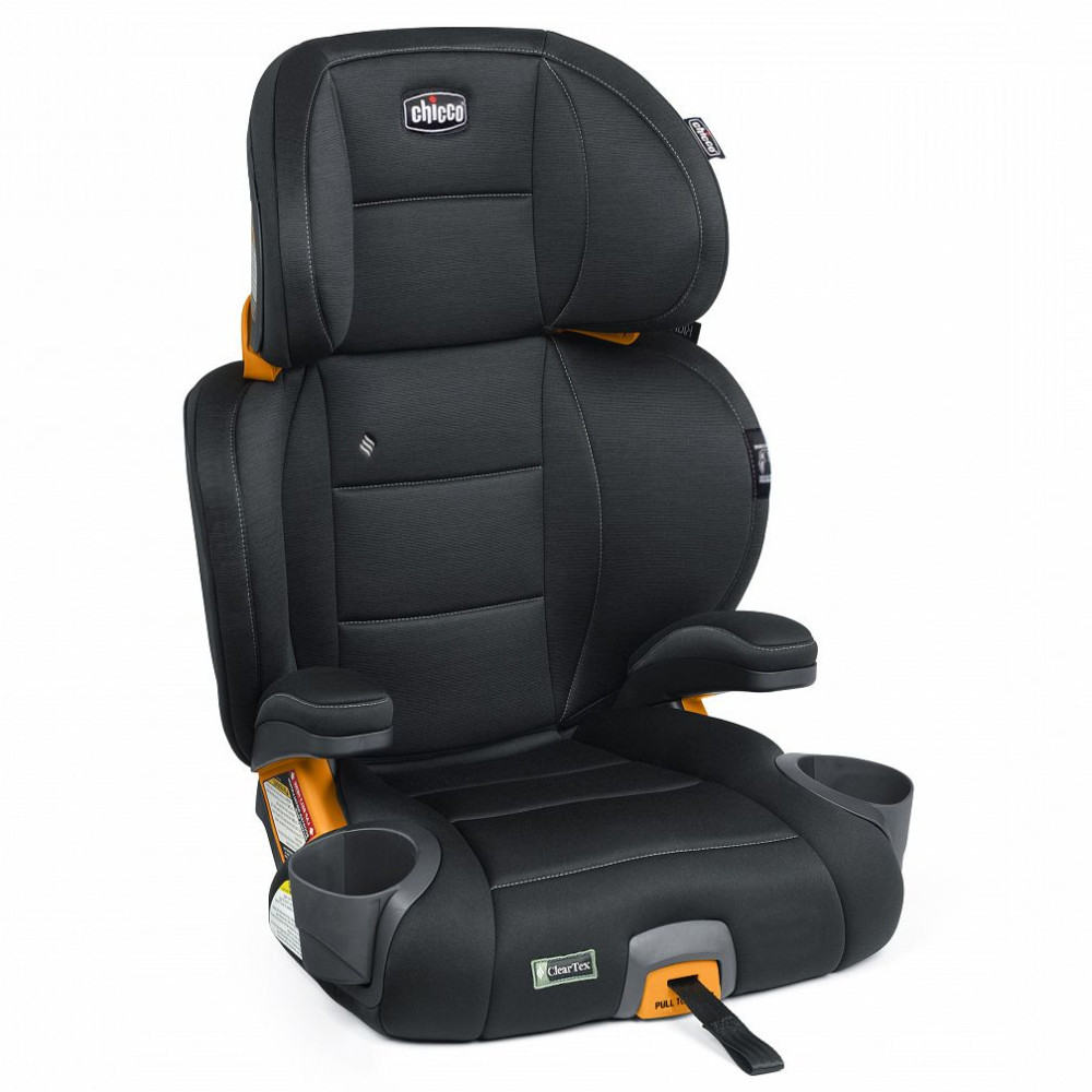 Chicco KidFit ClearTex Plus - дитяче автокрісло з кріпленням Isofix, анатомічне сидіння (від 4 до 12 років / 97 – 145 см) • Black (79627.24.07)