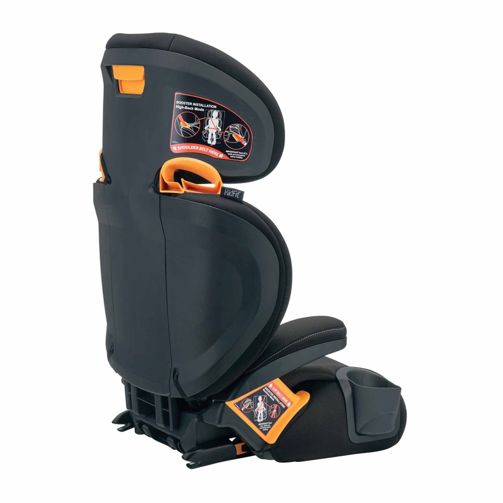 Chicco KidFit ClearTex Plus - дитяче автокрісло з кріпленням Isofix, анатомічне сидіння (від 4 до 12 років / 97 – 145 см) • Black (79627.24.07)