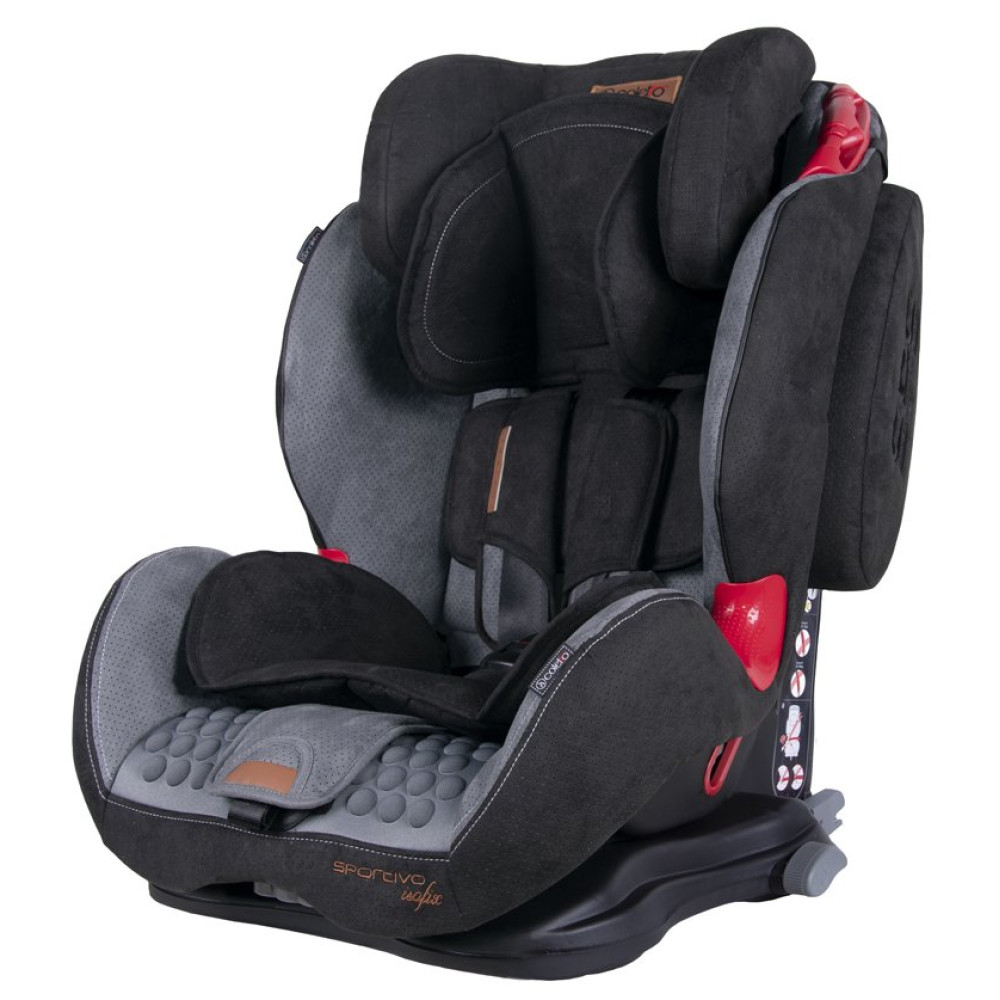 Автокрісло Coletto Sportivo Isofix Grey Black, сіро-чорний