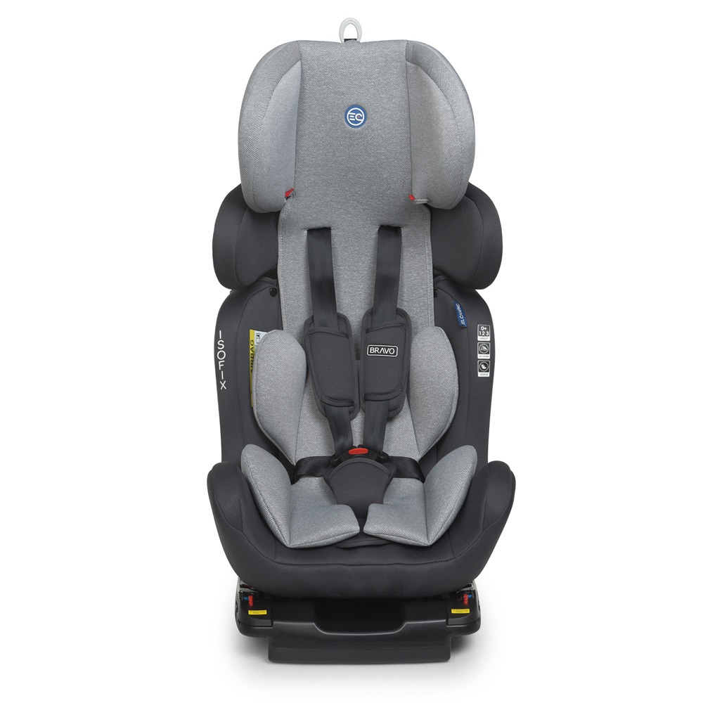 El Camino Bravo Isofix ME 1041 - детское автокресло (0 – 12 лет / 0 – 36 кг) установка по ходу и против направления движения, крепление Isofix • Royal Black