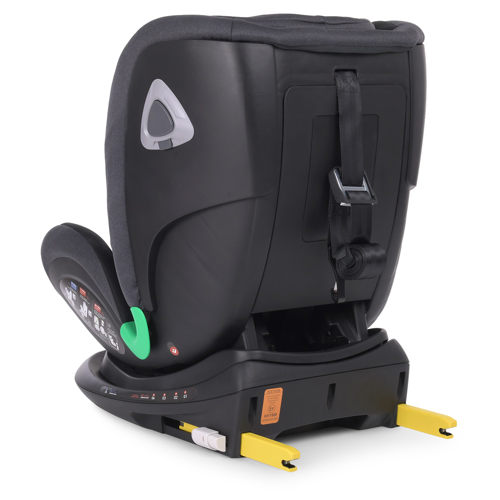 El Camino i-Trust Plus ME 1081-1 - детское автокресло i-Size (0 – 12 лет / 40 – 150 см) с функцией поворота 360 по ходу и против направления движения, крепление Isofix • Gray