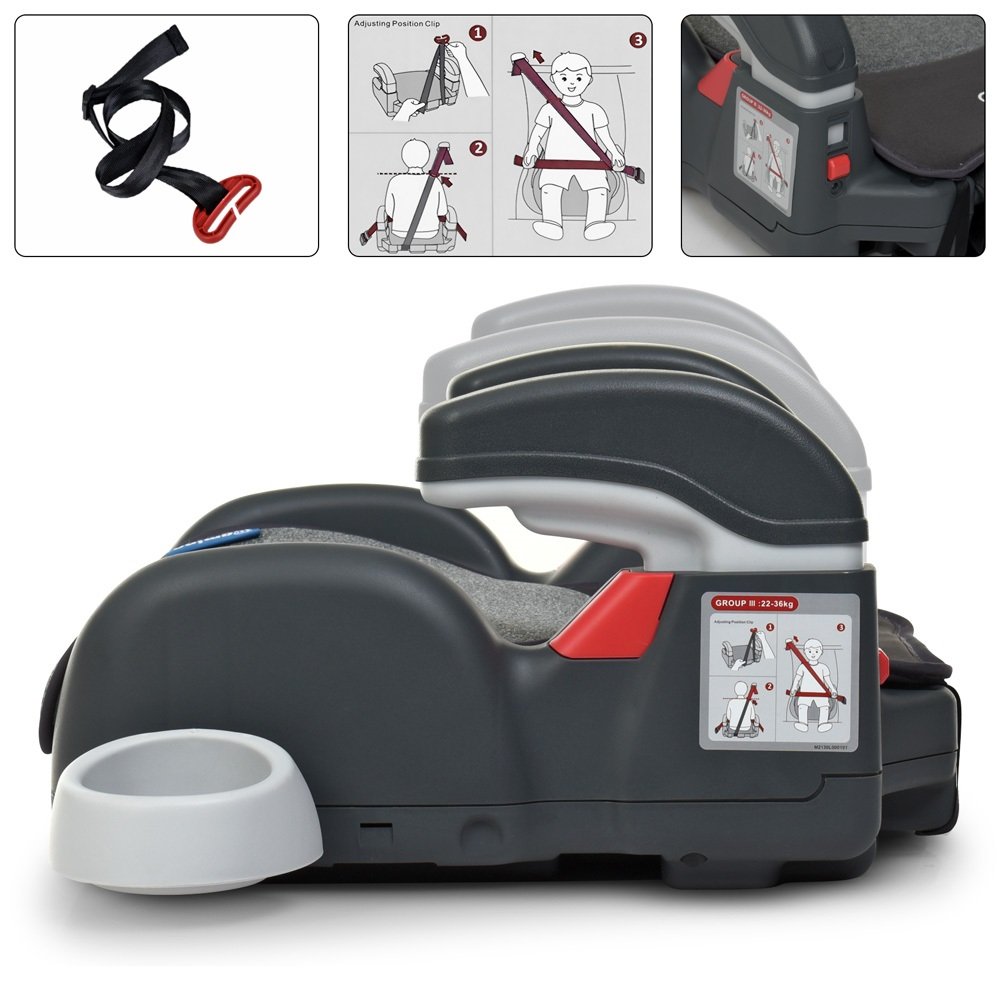 Автокресло бустер El Camino Roro ME 1044 Grey