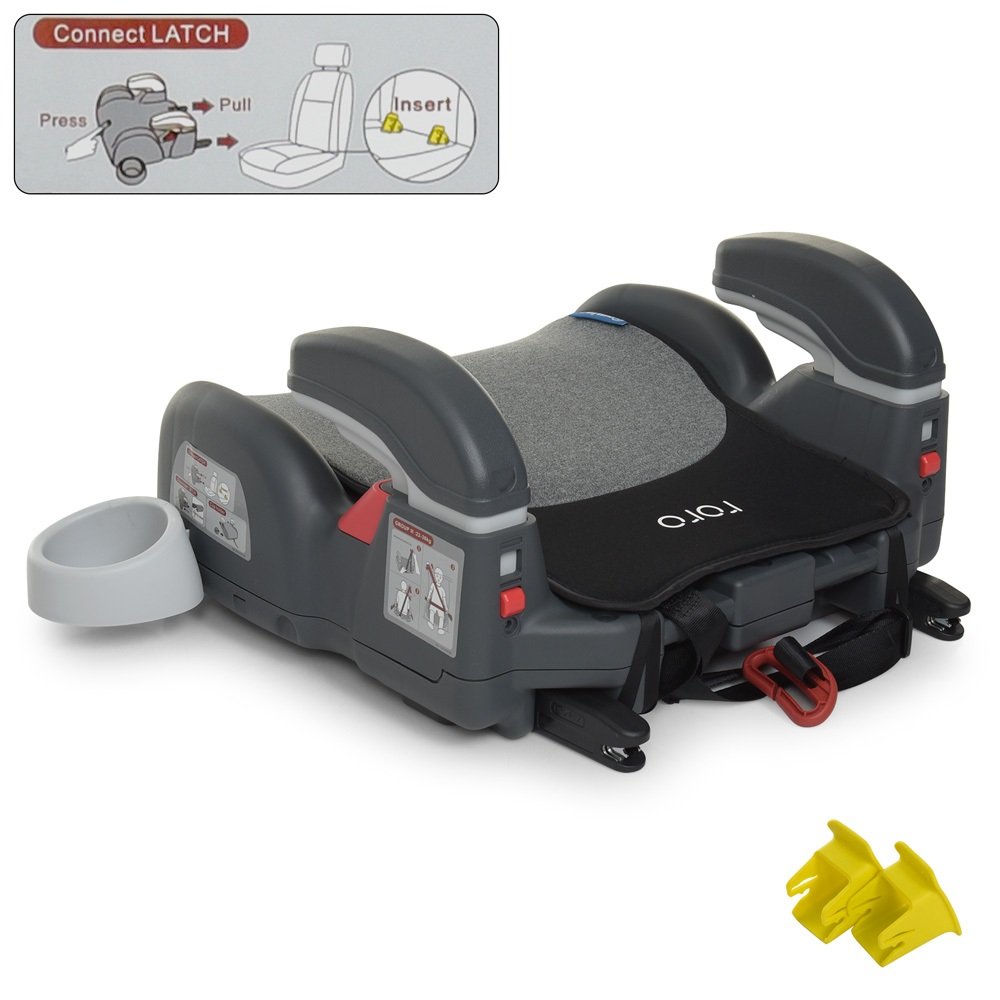 Автокресло бустер El Camino Roro Isofix ME 1144 Dark Grey