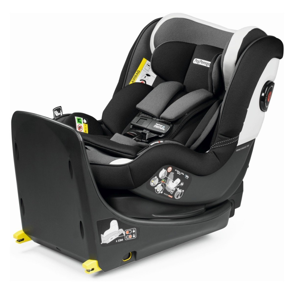 Peg Perego Primo Viaggio 360 i-Size - детское автокресло (от рождения до 12 лет / от 0 до 36 кг), поворот сидения на 360, регулировка подголовника • Lunar