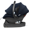 Peg Perego Primo Viaggio - автокресло для новорожденных с базой i-Size (0-13 кг / 0 до 15 месяцев), большой капюшон, регулировка подголовника, установка на шасси коляски • Navy