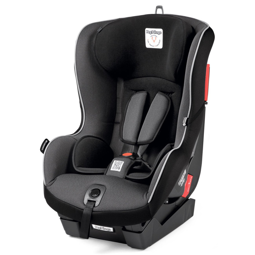 Peg Perego Viaggio 1 Duo-Fix - дитяче автокрісло, нахил спинки, регульований підголівник, бічний захист (від 9 до 18 кг/від 1 до 4 років) • Black
