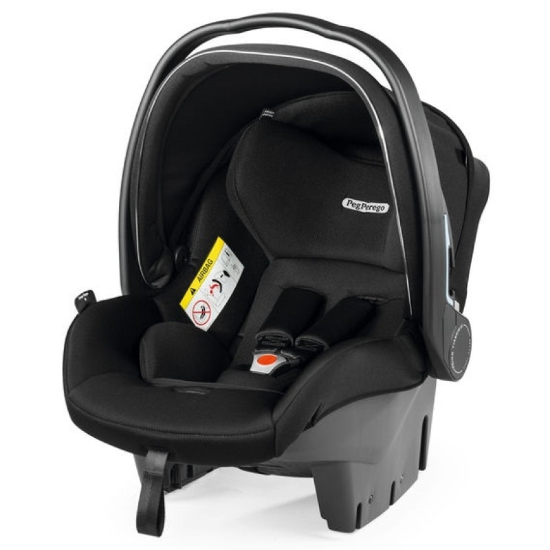 Peg Perego Primo Viaggio Lounge - автокресло для новорожденных (0-13 кг / 0 до 15 месяцев), эргономическое положение, наклон спинки, использование в салоне самолета • Black Shine