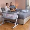 Chicco Next2Me Pop Up - детская приставная кроватка (от рождения до 6 месяцев) с системой мгновенной сборки • Темно-серый (79299.57)