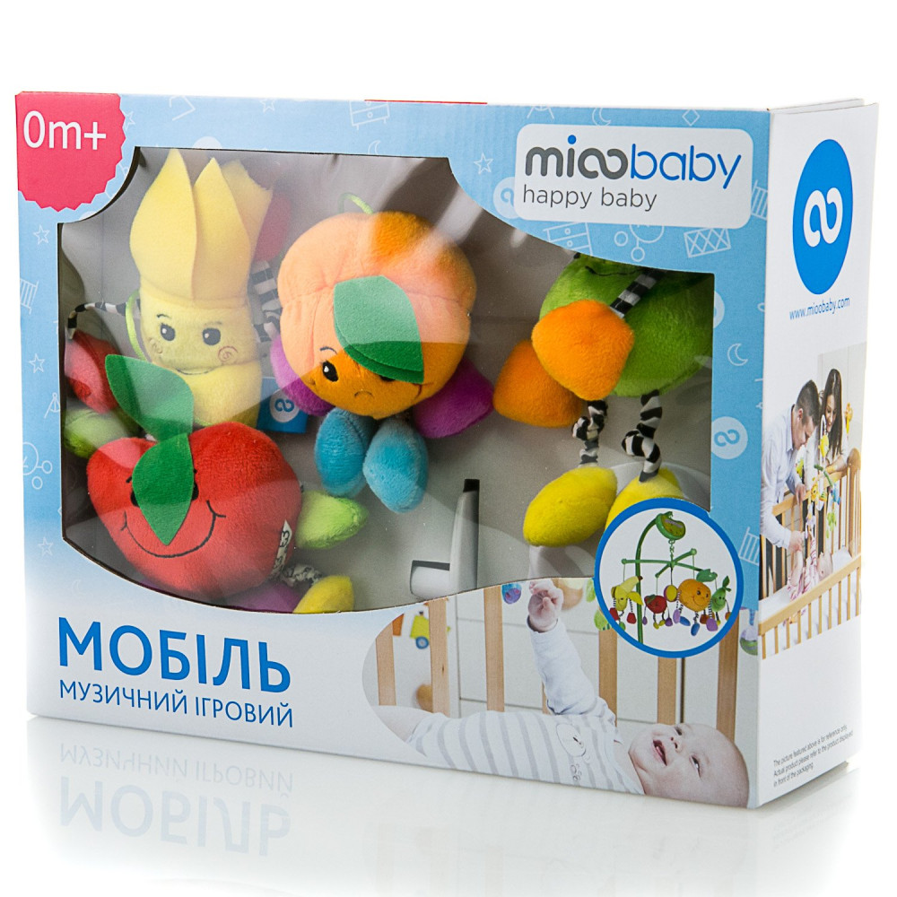 Музыкальный мобиль на кроватку Mioobaby Сочные фрукты (BM082)